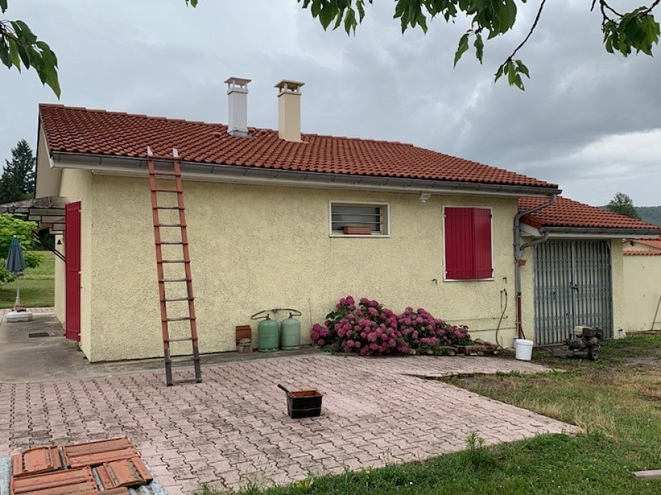 Après nettoyage toiture